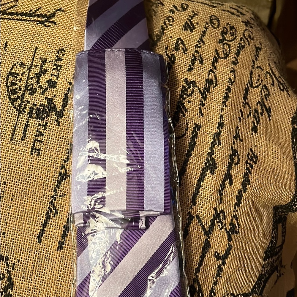New Paul Malone Purple Striped Men's Tie